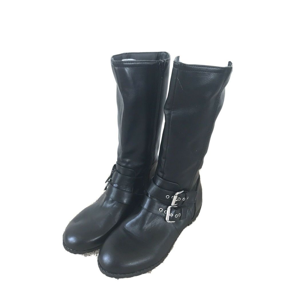 Harper Canyon Tall Moto Girls Boots Size 2